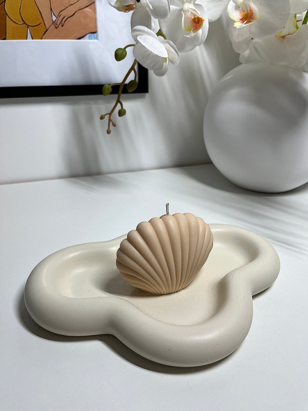 Seashell Candle