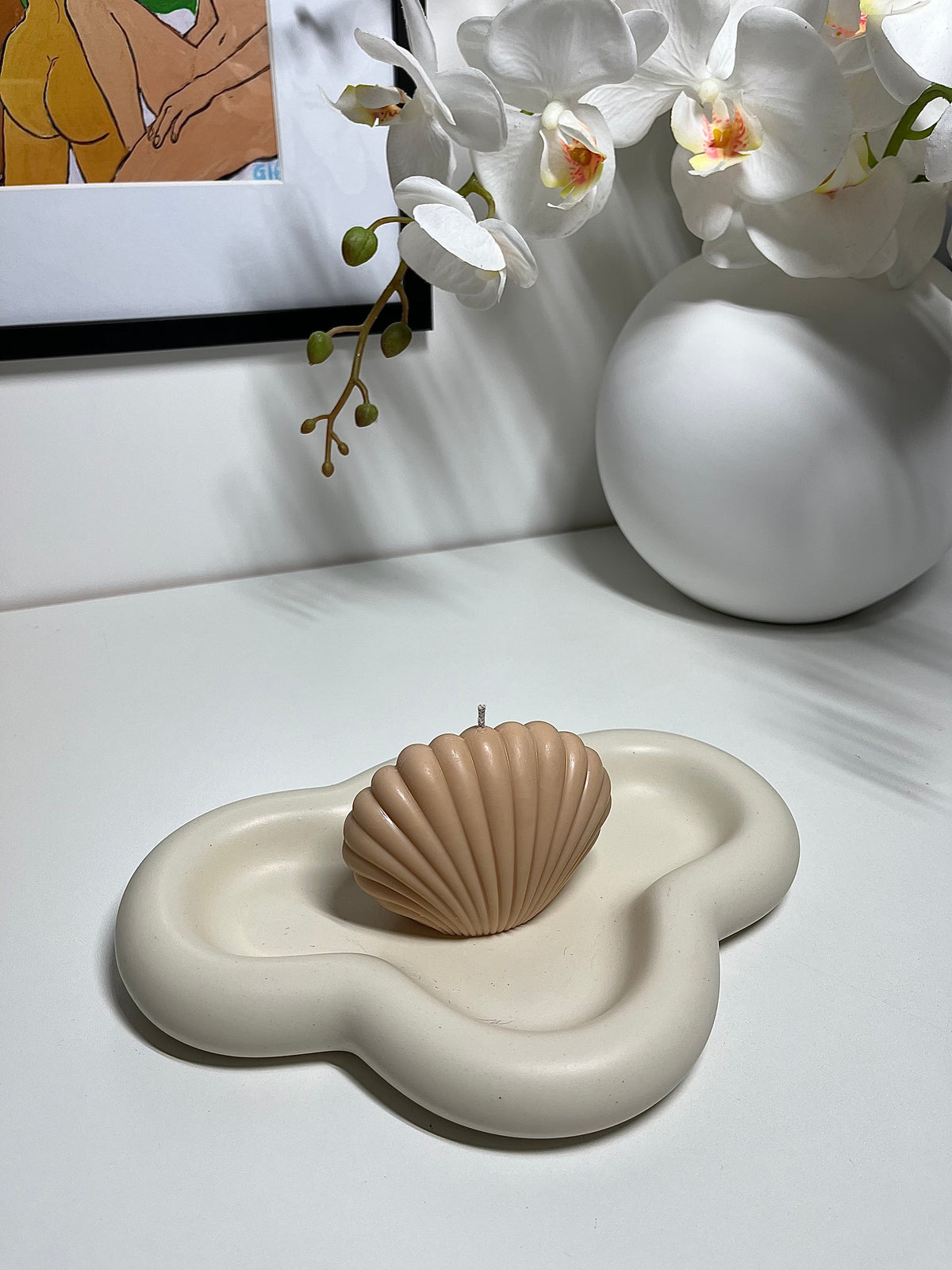 Seashell Candle