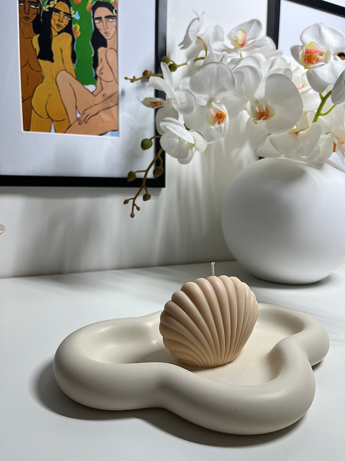 Seashell Candle