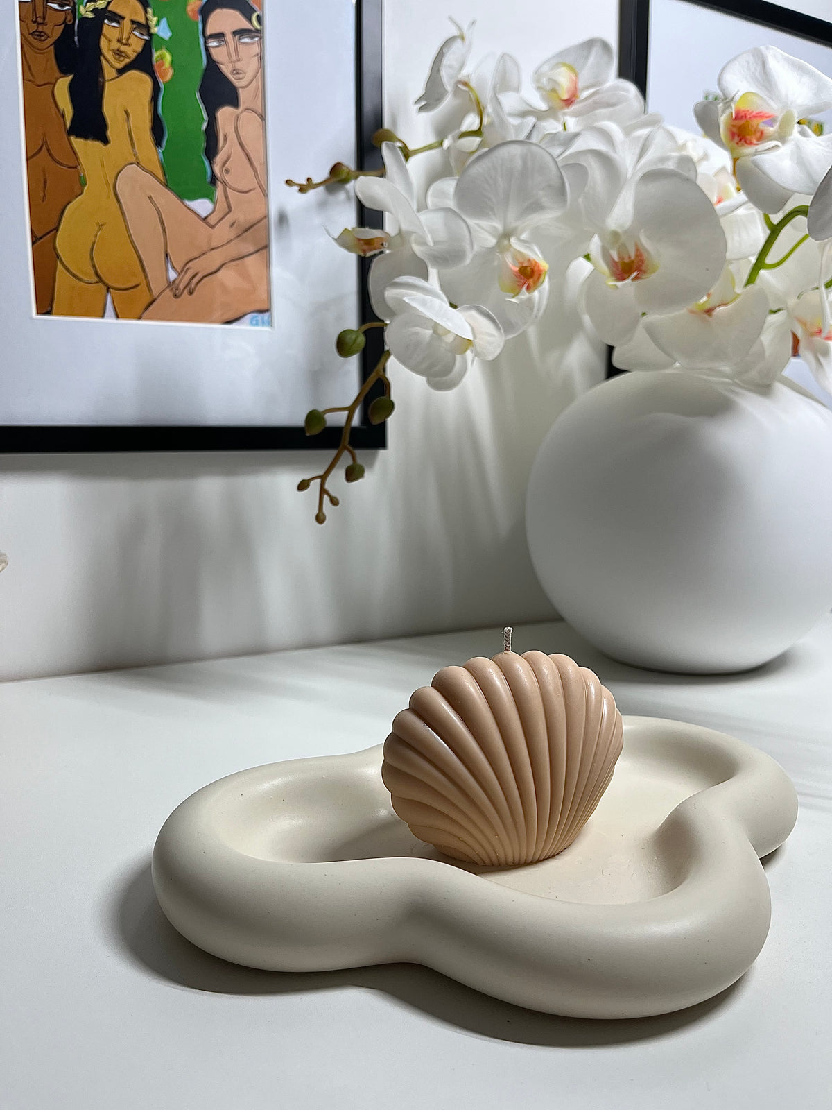 Seashell Candle