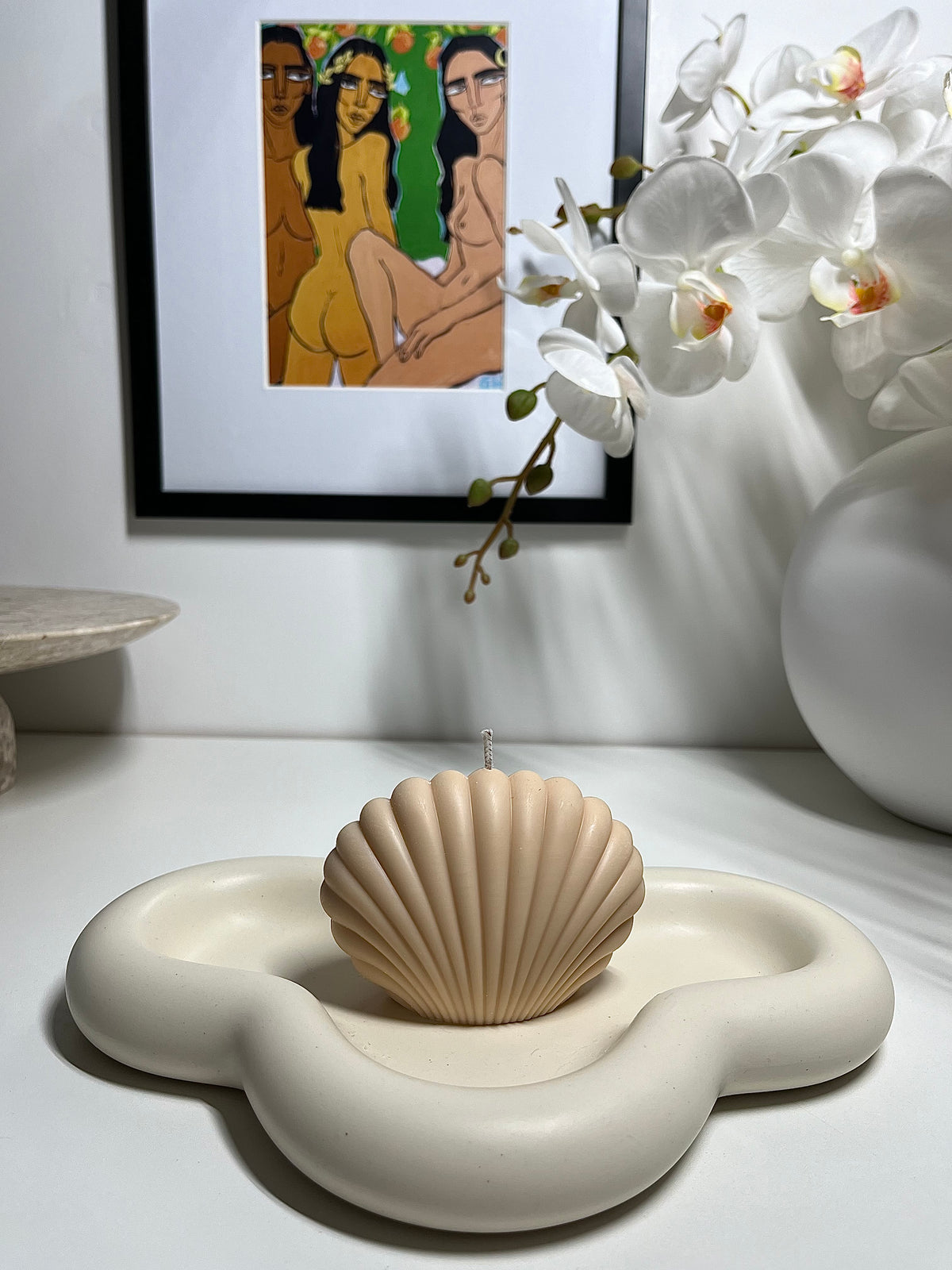 Seashell Candle