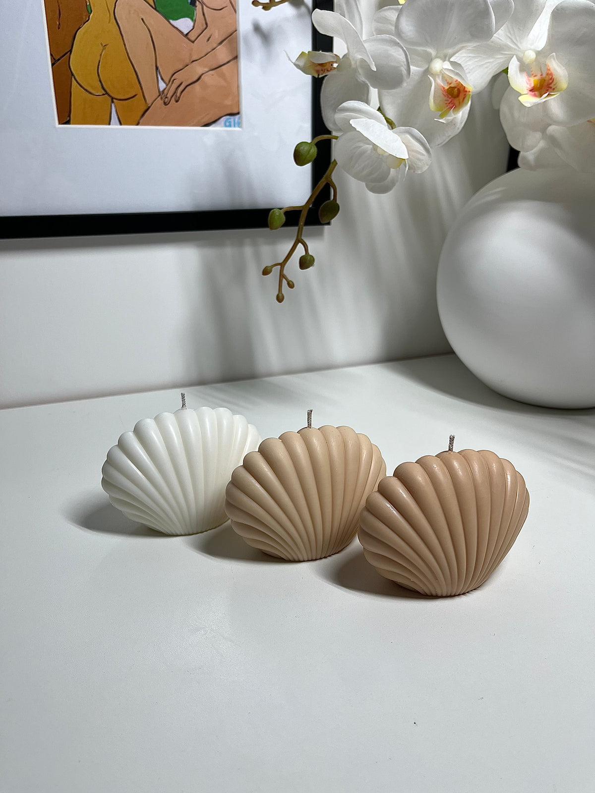 Seashell Candle